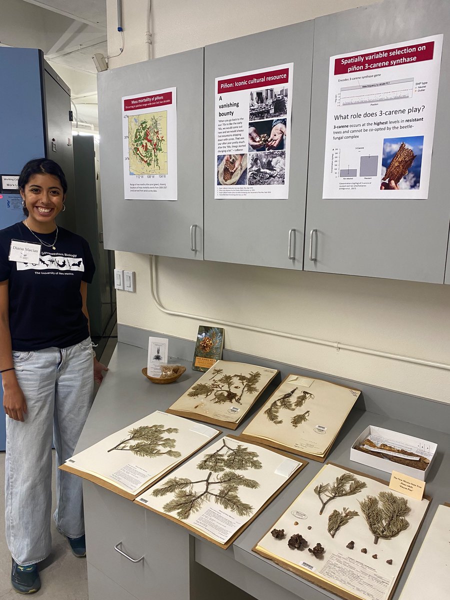 So proud of these kids! Another great #unmherbarium tour for the Evolution crowd today. Thanks for coming out! @jkleinkopf92 <a href="/TreeDrought/">Diana Macias</a>