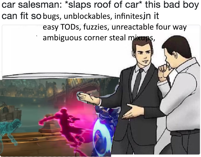 rare work tweet:

<a href="/NerdJosh/">NerdJosh</a> <a href="/yohosiefgc/">yohosie</a> <a href="/ApologyMan/">ApologyMan</a> and <a href="/TheFuntax/">Aaron Harris</a> have joined the Project L gameplay analysis team! every day we get to help find all kinds of broken (good) and broken (bad) stuff.

been a blast working with players i admire and we're so grateful for their help💖