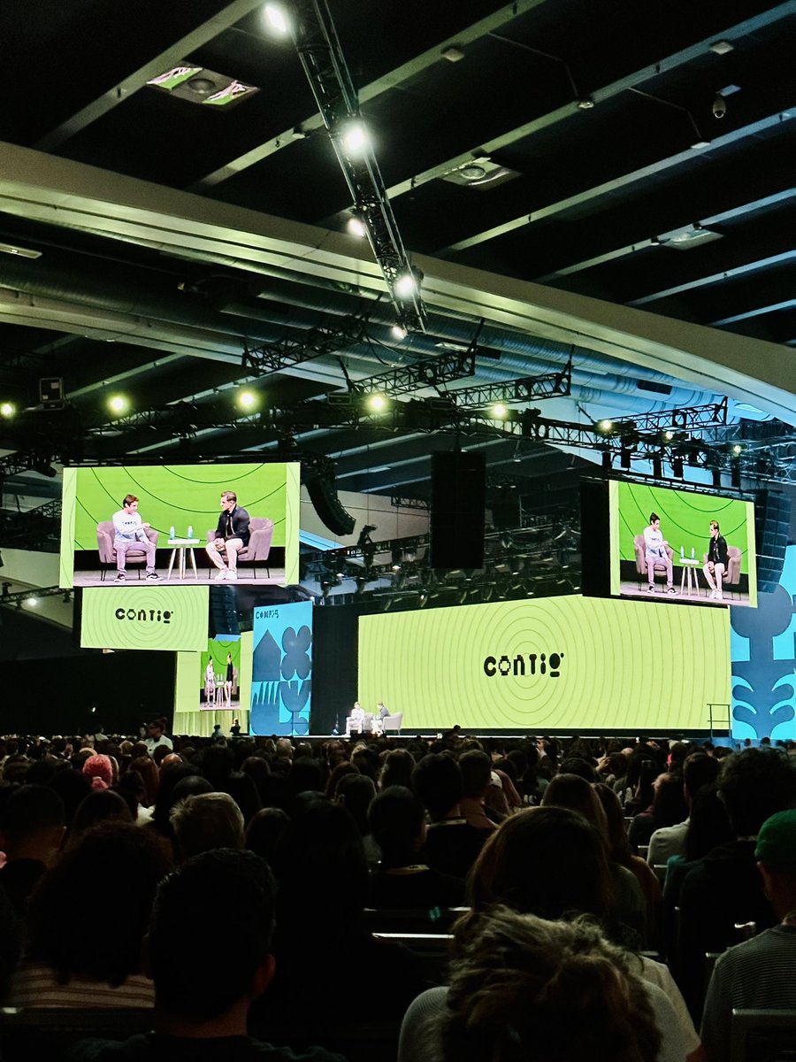 Okaaay <a href="/bchesky/">Brian Chesky</a> going all in on product managers, A/B testing and what real strategy is (not metrics). Phew! Gotta grow that nerve #Config2023