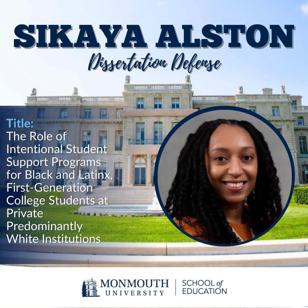 Nicole Pulliam, Ph.D (@npulliam_phd) on Twitter photo I am incredibly excited and honored to bring the VERY near future Dr. <a href="/SAlston0511/">Dr. Sikaya Jey Alston, Ed.D.</a> to the doctoral finish line tomorrow! Sikaya is an EOF success story and current school counselor.
She is the definition of persistence and dedication.
#blackexcellence #eofworks #blackdoctors I am incredibly excited and honored to bring the VERY near future Dr. <a href="/SAlston0511/">Dr. Sikaya Jey Alston, Ed.D.</a> to the doctoral finish line tomorrow! Sikaya is an EOF success story and current school counselor.
She is the definition of persistence and dedication.
#blackexcellence #eofworks #blackdoctors