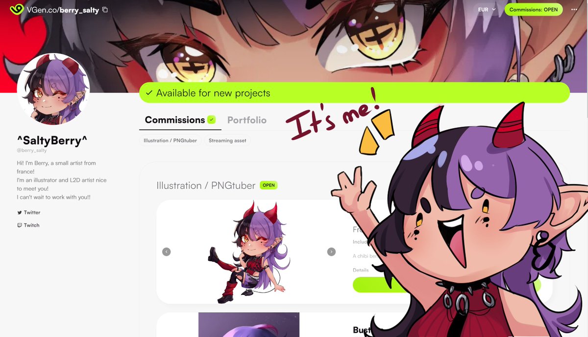 ‼️My comms on Vgen are officially opened‼️

Hi everyone! Artbooth is coming and the price skyrocket so I opened my comms faster than I anticipated! 

Share is much appriciated thank you so much!! 🥺💜

⏬Link bellow and in bio!! ⏬