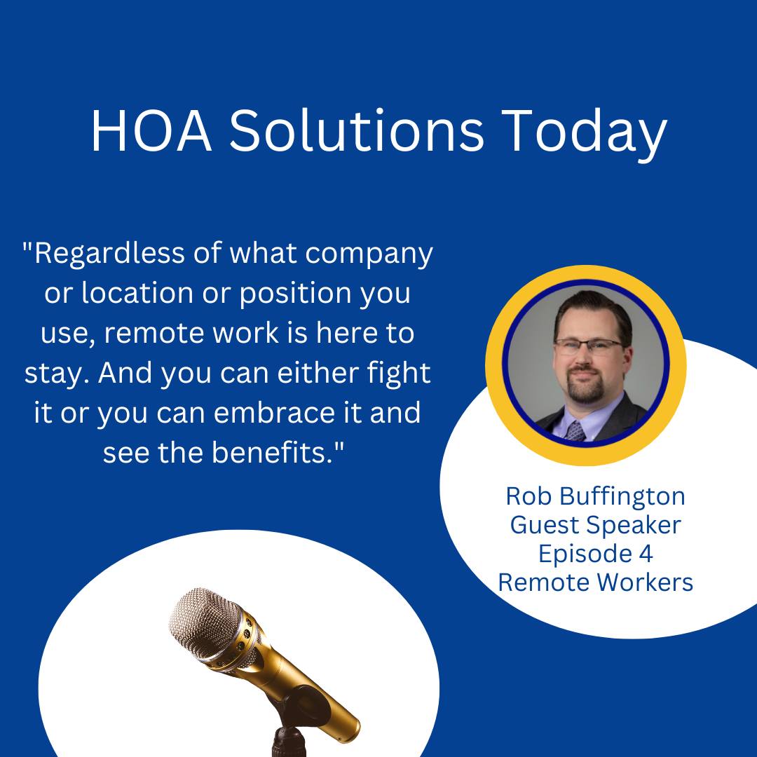 What is the future of remote workers?
Our podcast guest, Rob Buffington, The Founder of Gordian Staffing, a remote staffing company shares expert advice on this topic. hoasolutionstoday.com/remoteworkers
#Podcast #HOASolutions #CommunityManagers #HOAPodcast