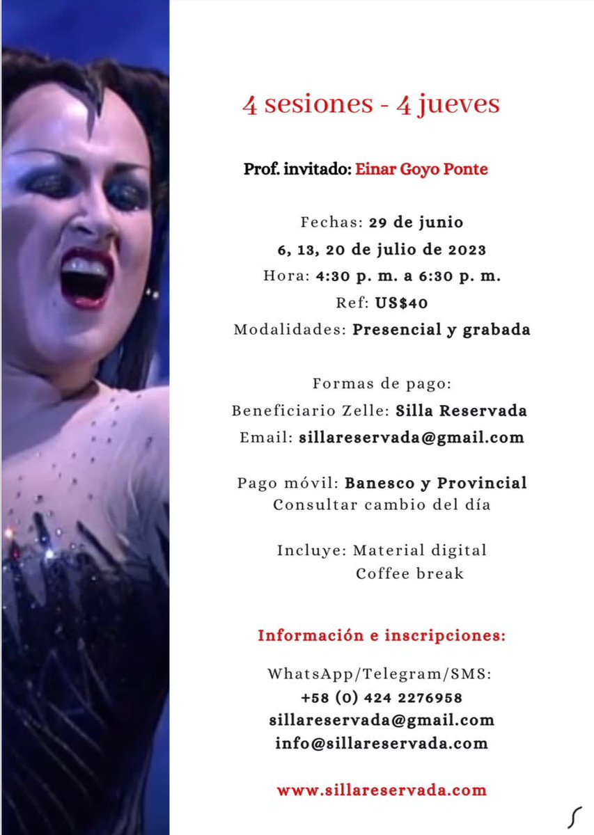 La ópera desde lo musical, no vocal y desde los dispositivos escénicos serán los ejes de este nuevo taller que tendré el placer de compartir en forma presencial y grabada, gracias a los amigos de <a href="/sillareservada/">Silla Reservada</a> desde el 29/6.
