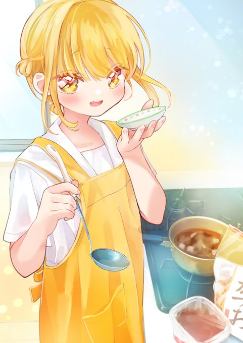 「blush yellow apron」 illustration images(Latest)