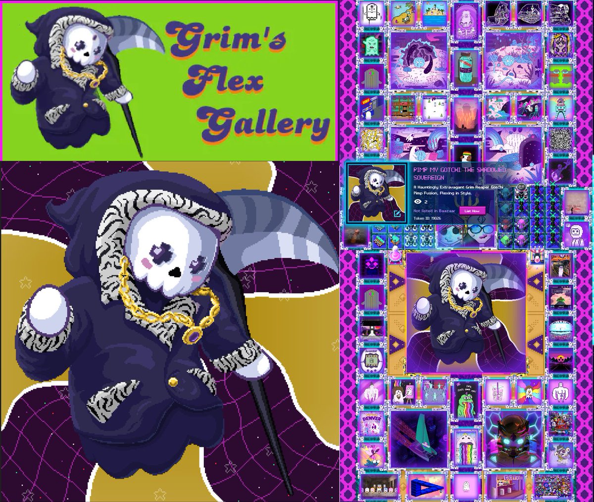 Commissioned an artist, burnt a Fake Gotchi Card, selfishly minted 1/1 NFT for me, and rebranded my gallery. Worth it? Yep! Publishers like me are also eager to team up with talented artists to showcase their creations in the Gotchverse and earn $GHST @FAKEgotchis @aavegotchi