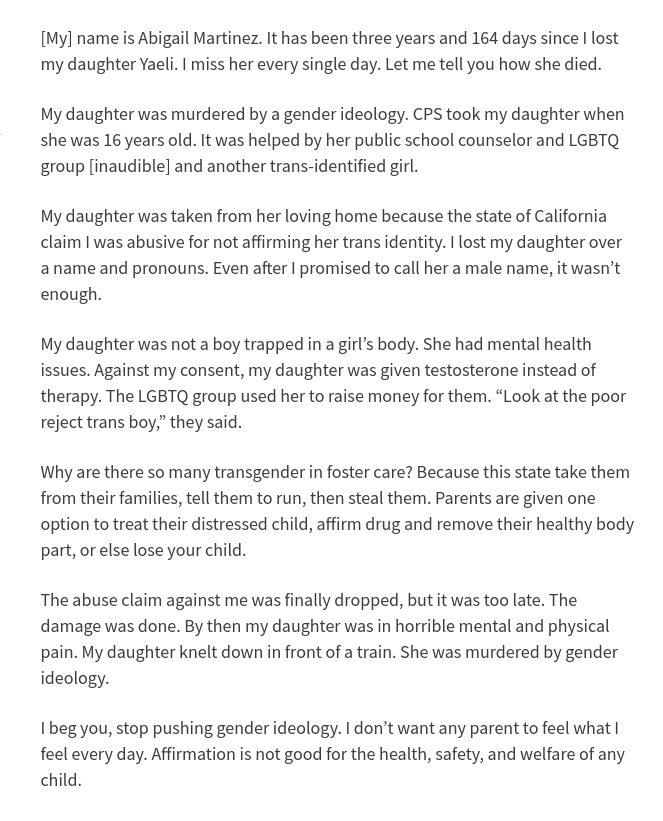 🚨🚨🚨 Take a minute & read what Democrats in CA did to Abigail Martinez & her daughter Yaeli who committed suicide at age 19! 

#DemocratsAreEvil 
#DemocratsAreGroomers 

dailysignal.com/2023/06/14/cal…