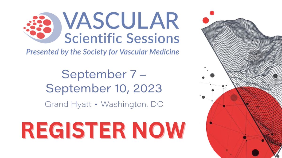 LAST CHANCE TO SAVE!

Early bird prices for #SVM23 end Friday! Don't miss out on this year's exclusive content. Register today to save: buff.ly/420kuM1

<a href="/RKolluriMD/">Raghu Kolluri</a> <a href="/herbaronowMD/">herbaronowMD</a> <a href="/Angiologist/">Ido Weinberg, MD</a> @YogenKanthi <a href="/adityasharmamd/">Aditya Sharma</a> <a href="/evratchford/">Elizabeth Ratchford</a>