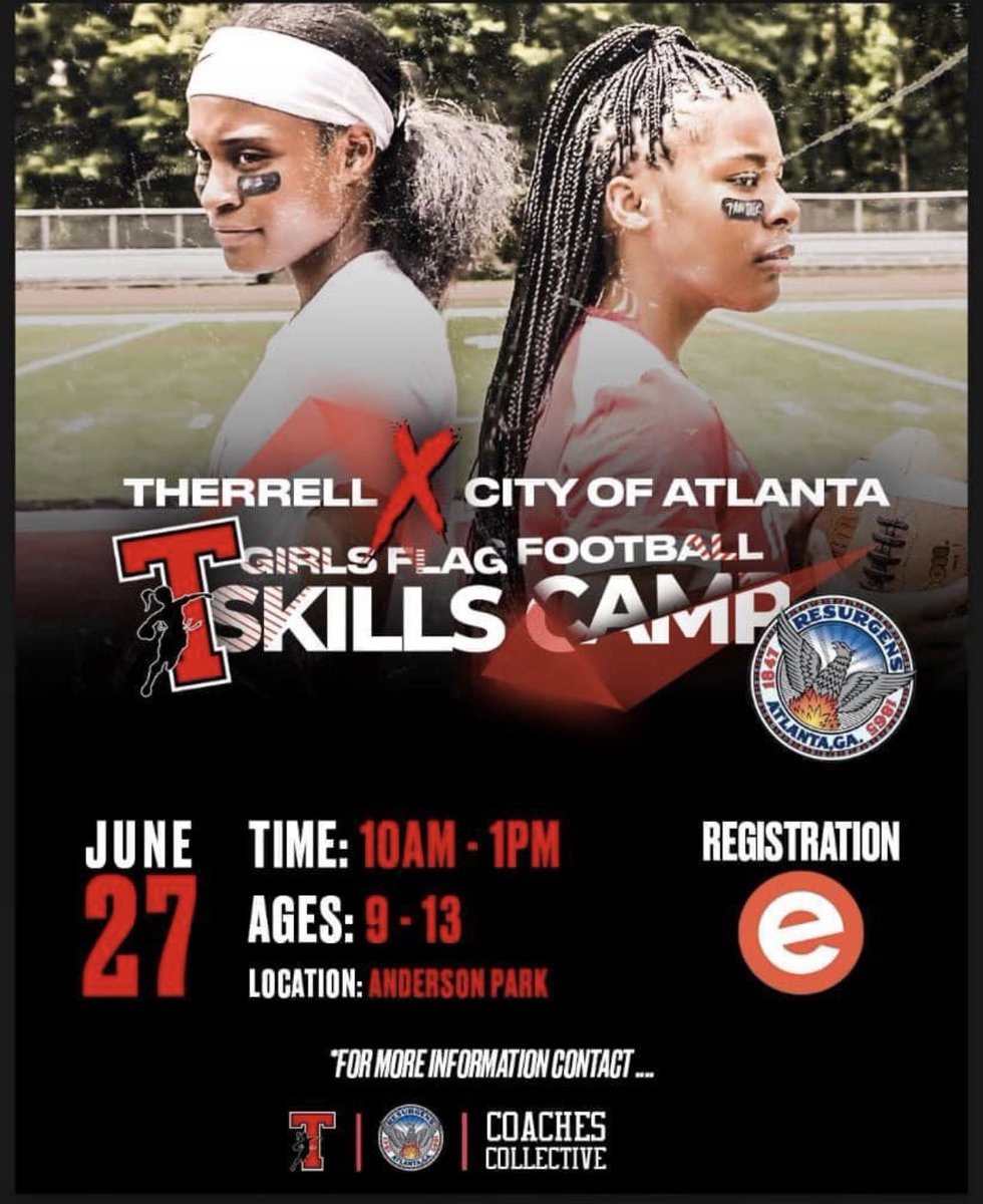:: Thrilled to work with <a href="/FlagTherrell/">Therrell Flag Football</a> on this amazing girls flag football camp next week! 
.
.
.
#womeninsports #flagfootball