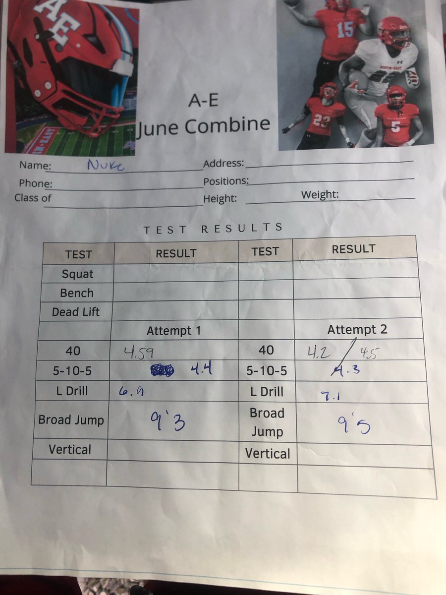 Combine day! @AE_Roadrunners @AntonioMays15