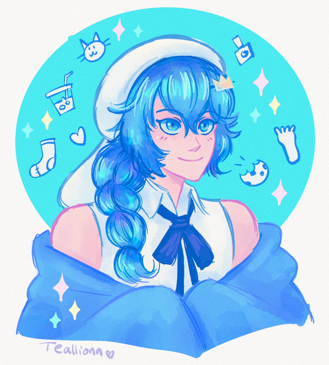 Teallionn's tweet image. Most cosy streamer @fweetlix 💙