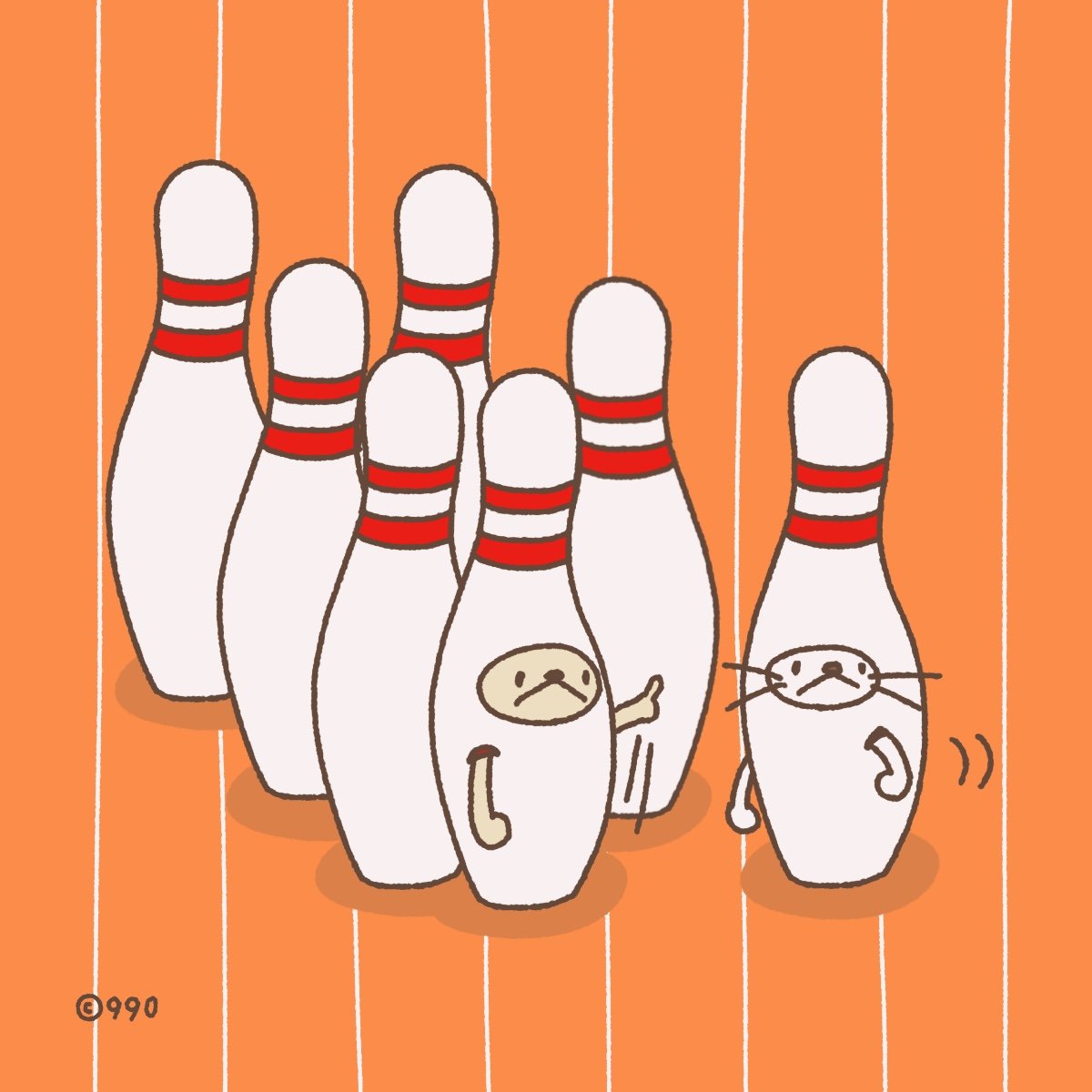 整列〜🎳

#ボウリングの日 #もくようび #ククまる #ククまるの日常 #イラスト #イラスト好きさんと繋がりたい #イラスト好きな人と繋がりたい #癒し #絵描きさんと繋がりたい #絵 #くま #うさぎ #元アイドル #Bowling #idol #illust #illustration #bear #rabbit