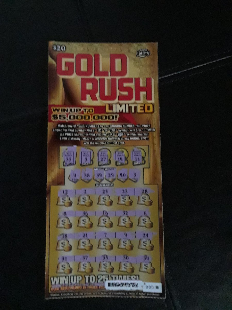 $20 #scratcher won $30.00
I'll probably get a $30.00 Gold Rush scratcher(kinda lucky with those). Or 15 #MegaMillions quickpicks for this Friday.
#FloridaLottery