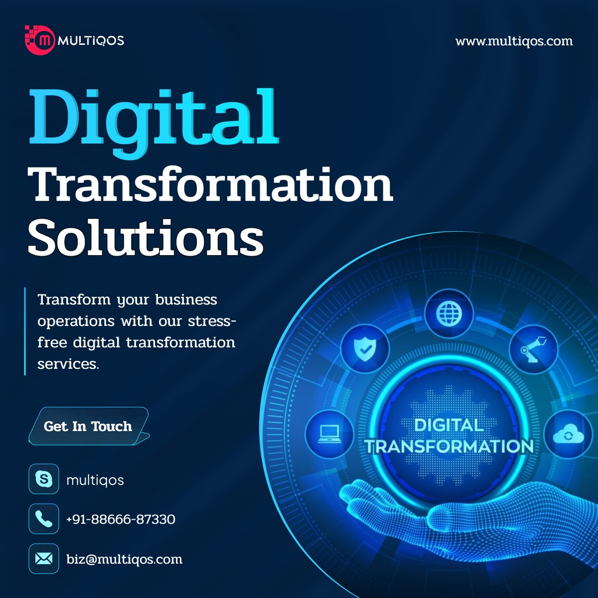 MultiQoS's tweet photo. Hinder business growth due to errors? Embrace digitalization!
#MultiQoS offers tailored #DigitalTransformation solutions for accelerated success.💡
https://t.co/u3VpRhTSF5
#DigitalizationSolutions #DataAnalytics #CloudComputing #AIandML #CustomSolutions #BusinessGrowth https://t.co/p60OG06LvA