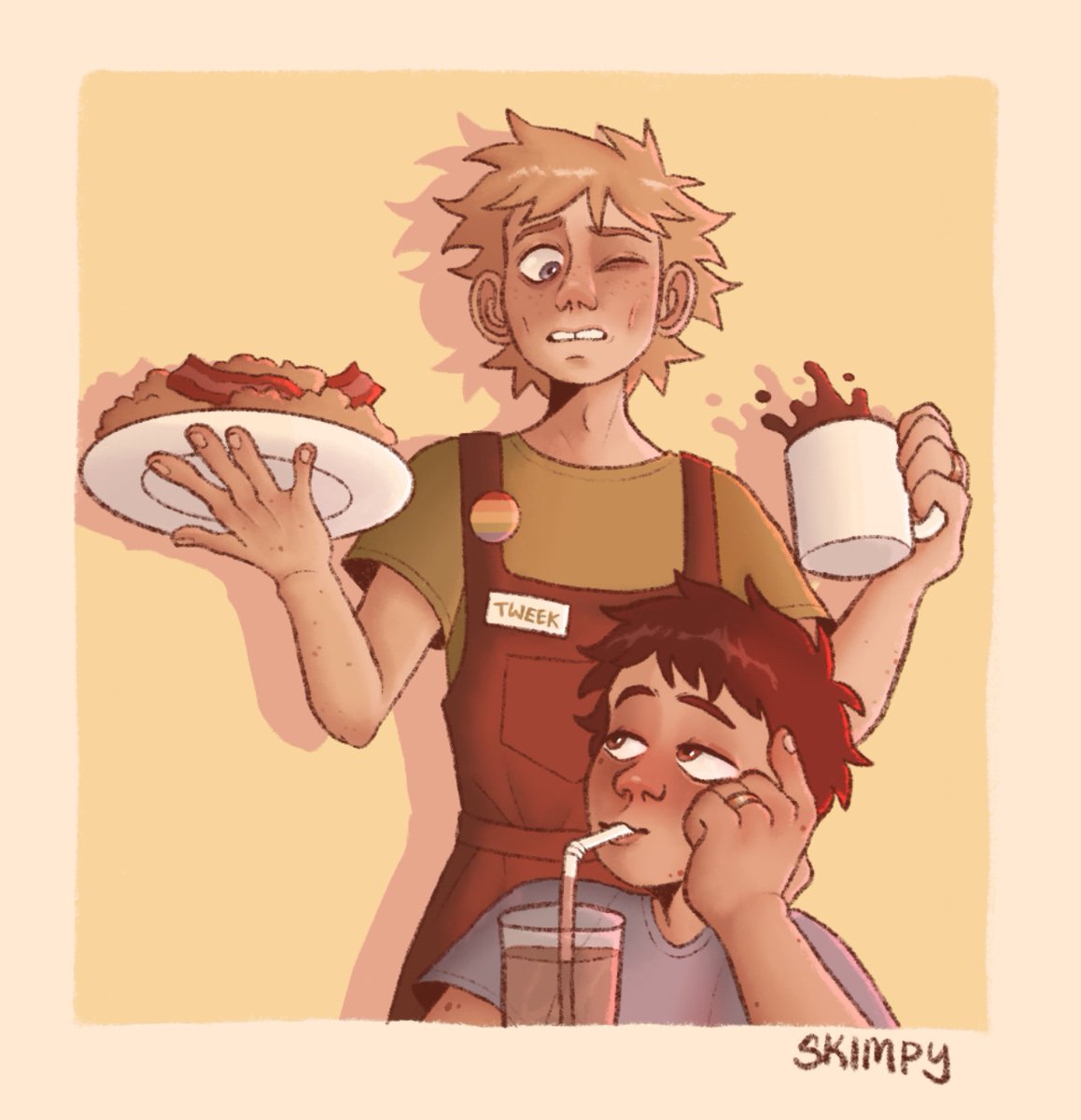Craig coming to Tweek’s café to distract his husband at work ☕️🚀
#SouthPark #southparkfanart #SouthParkPostCovid #southparkart #tweekxcraig #TweekTweak #tweektweak #craigtucker #CraigTucker #spcreek #HappyPride2023