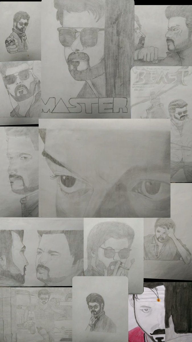 A_SAdith_'s tweet photo. HAPPY BIRTHDAY THALAPATHY VIJAY ANNA❤️
🔥

My all drawings for you @actorvijay ❤️

#LeoFirstLook #LeoSecondLook #ThalapathyVijay #HBDThаlаpаthyVIJAY #LokeshKanagaraj #BloodySweetBirthday

From here                       to here https://t.co/g0irHcGDGZ