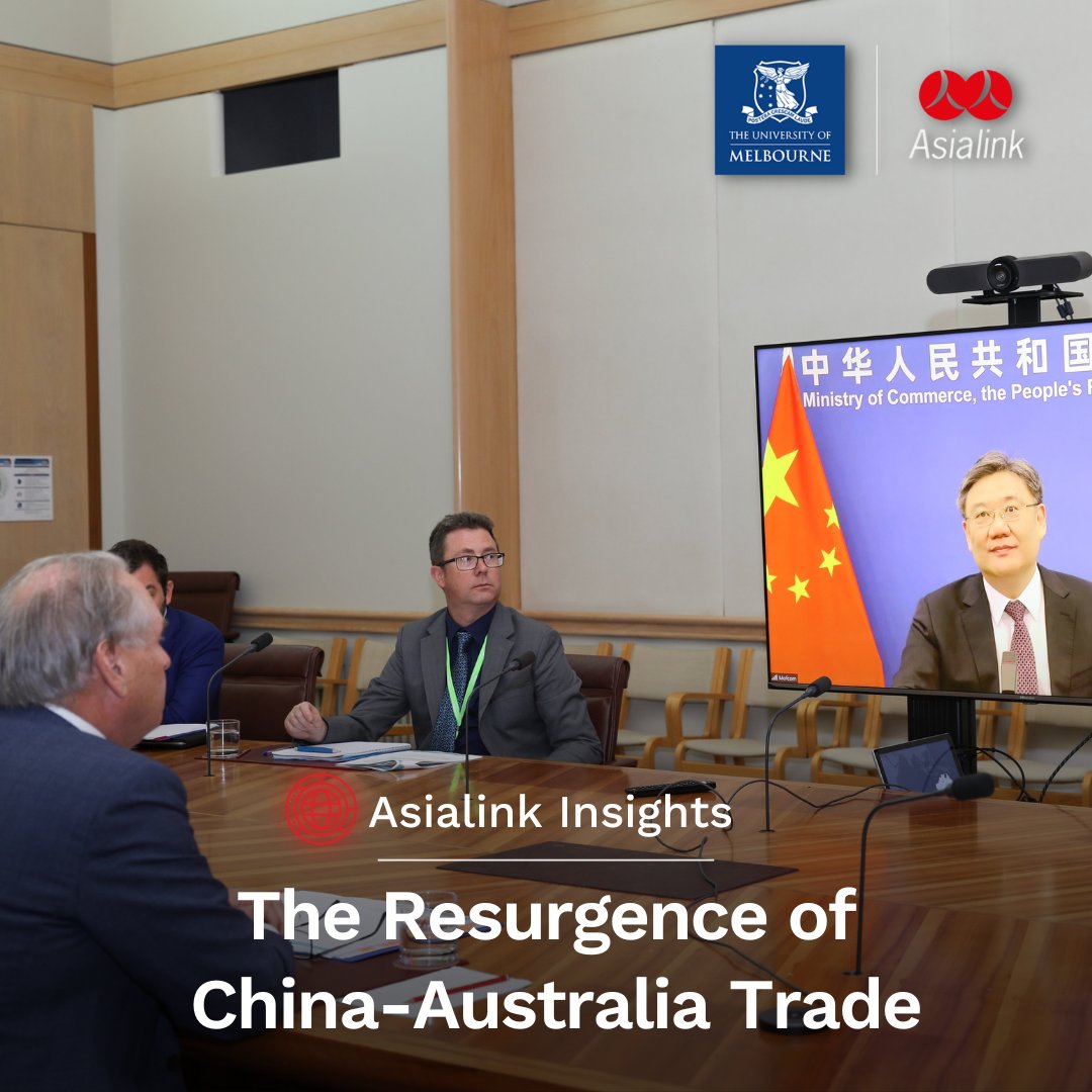 #AsialinkInsights | The fact that the share of #Australia’s goods trade with #China finished 2022 at 28 percent, down from 35 percent two year earlier, has been interpreted as evidence that desirable “diversification” is underway.

Read more: asialink.unimelb.edu.au/insights/the-r…