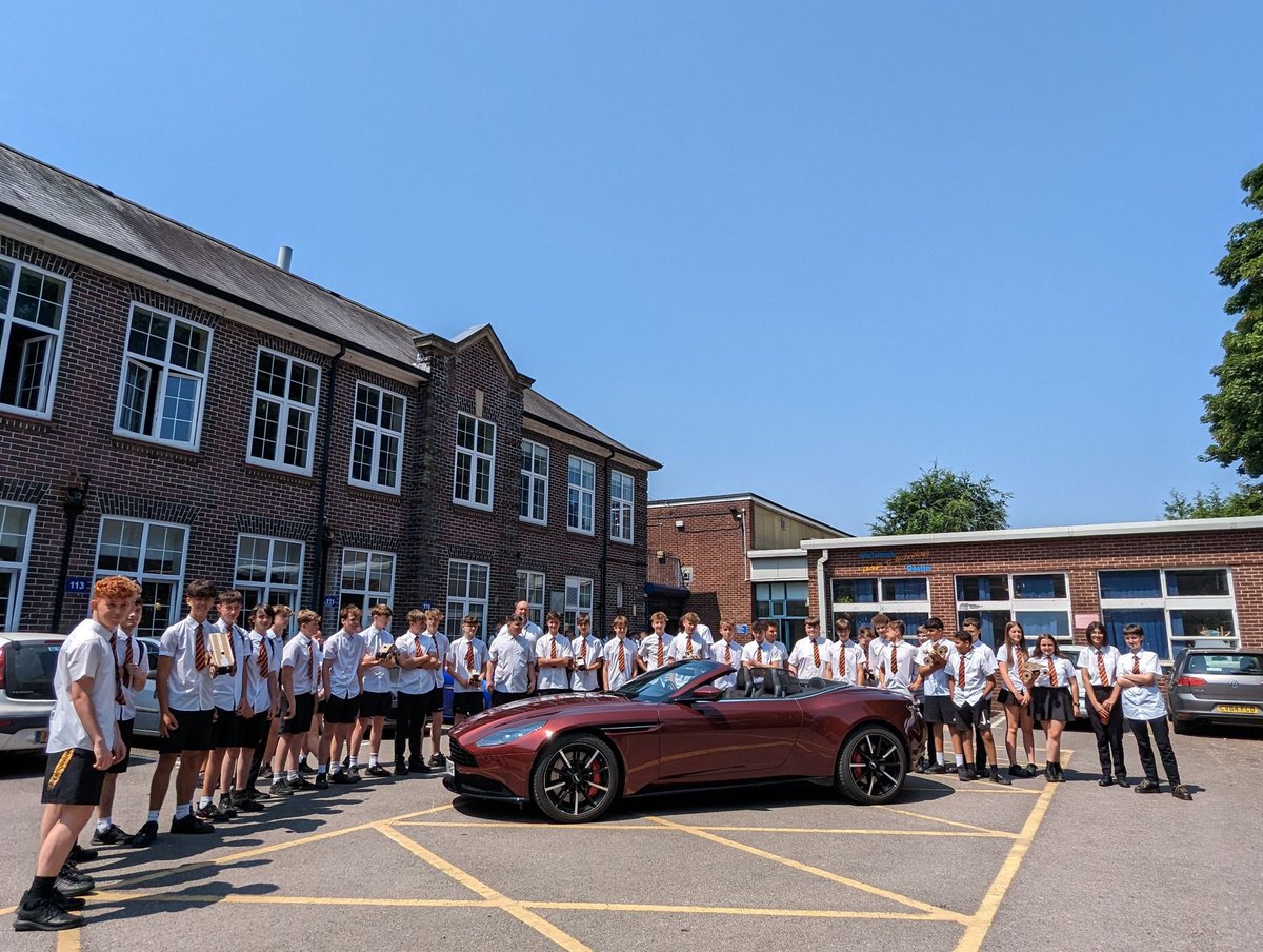 The #WhitchurchHS Y10 DT students enjoyed a day designing, building and racing their own cars in the 2023 #DTDerby with the help of the team from @astonmartin A great day was had by all with the winning team getting a VIP tour of the #AstonMartin factory!