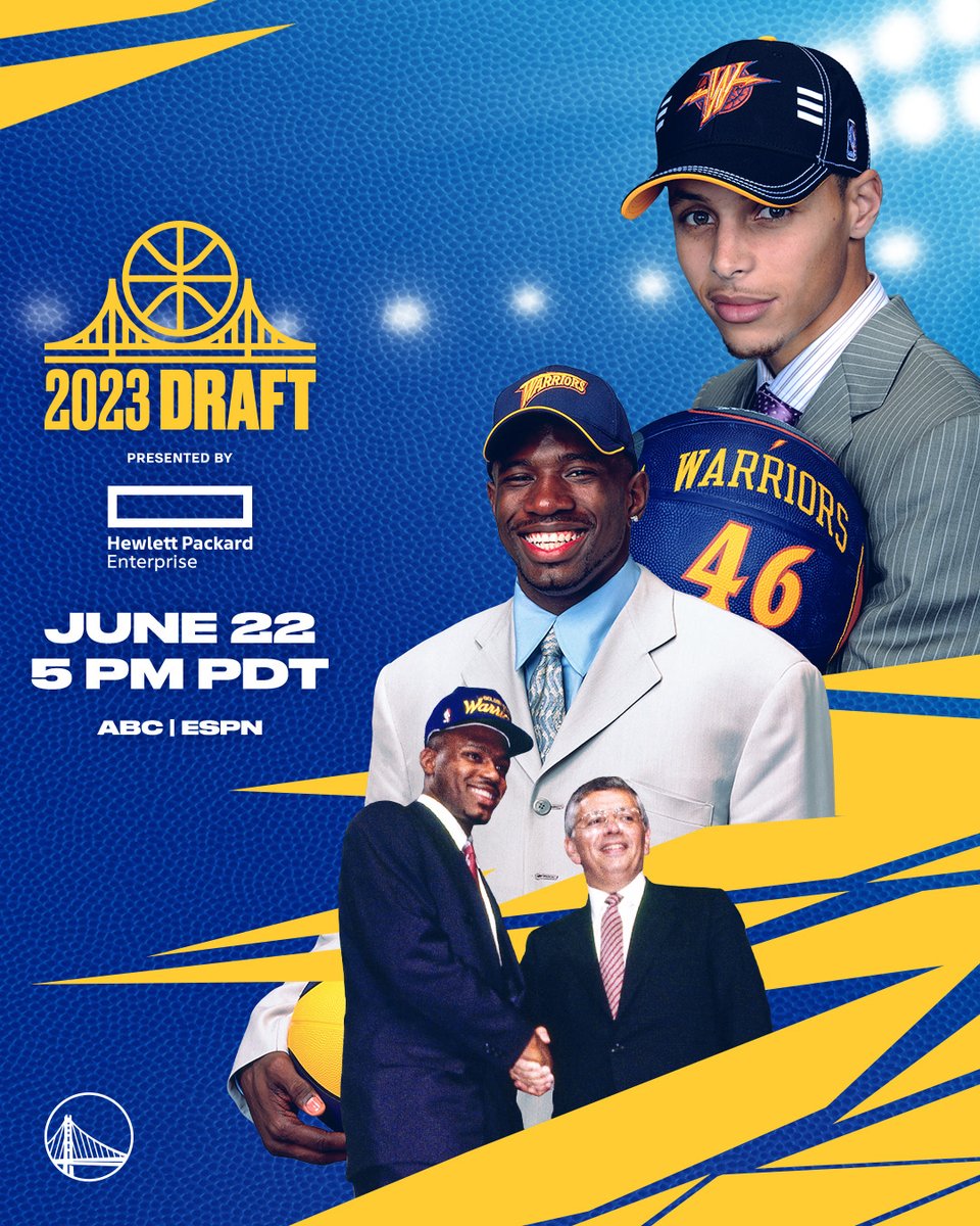 Who's next?

📍 Brooklyn, NY
🕔 5pm PT
📺 #NBAonABC & @espn 
📝 on.nba.com/3CK6OL3

@HPE || #DubsDraft