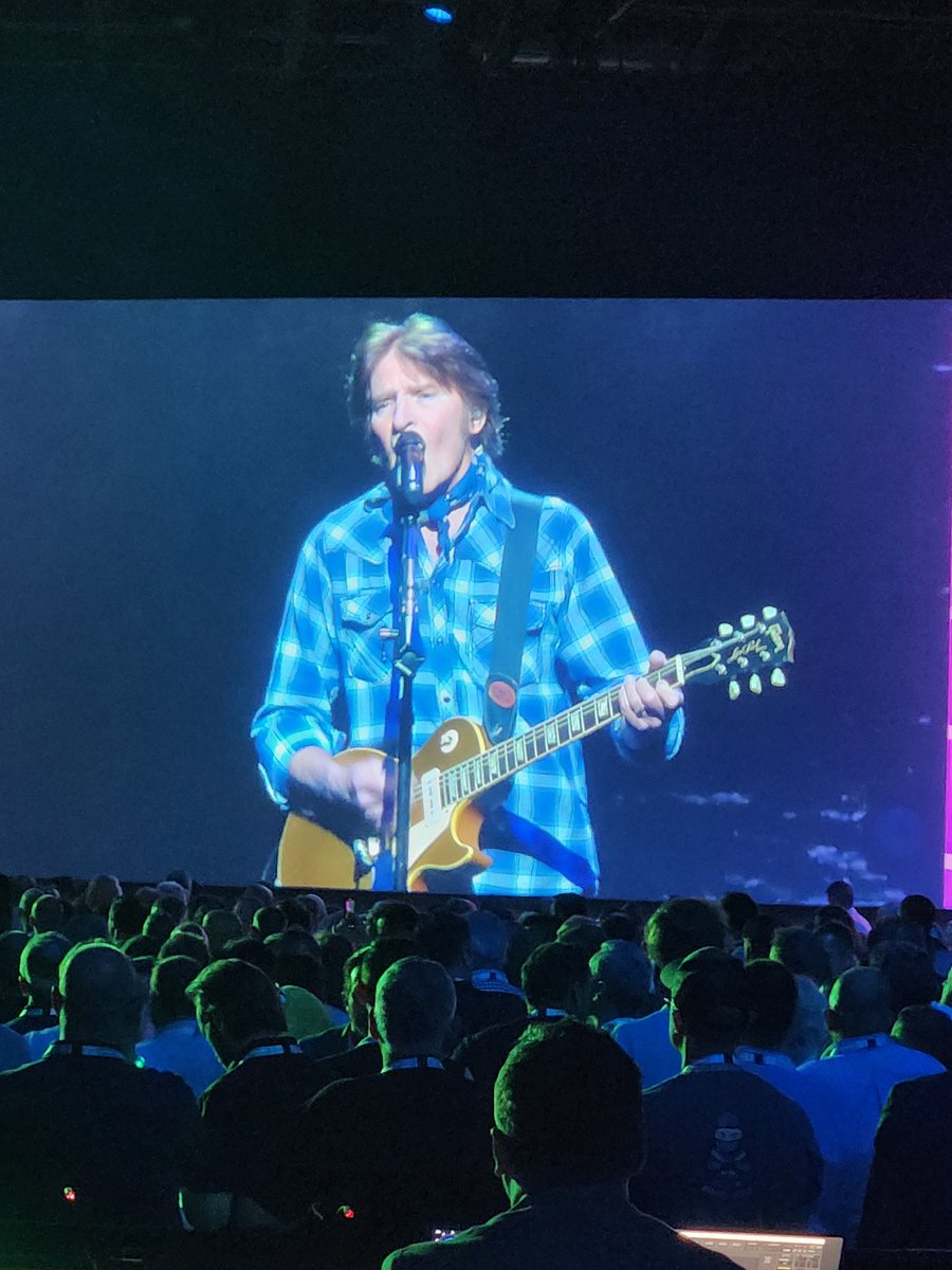 John Fogerty still rocking it after all these years.  #HPEDiscover #JohnFogerty