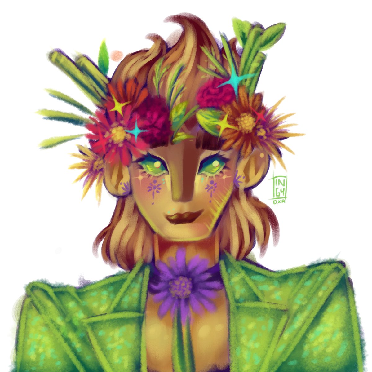 I got a crazy idea today to make a QSMP au based on the musical hadestown and it hasnt left my mind since, so i did this little concept thing with Foolish as Persephone! #qsmpfanaft #foolishfanart