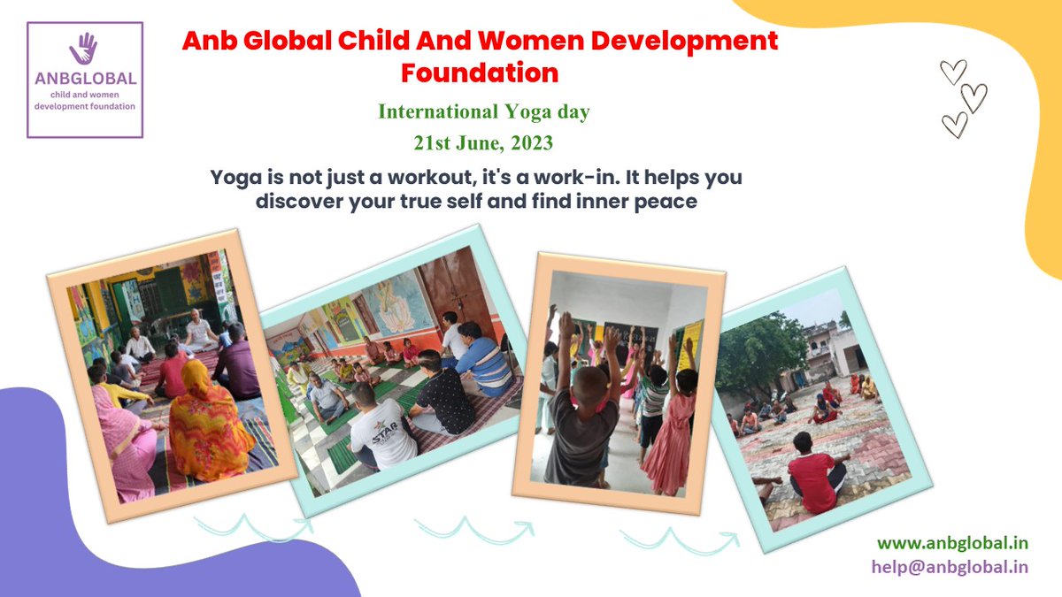 GlobalAnb's tweet photo. International yoga day 21st June 2023
Anb global child and women development foundation
https://t.co/GeQC8yGm6R
help@anbglobal.in
+91-639-600-7305 https://t.co/E96etGl4jz