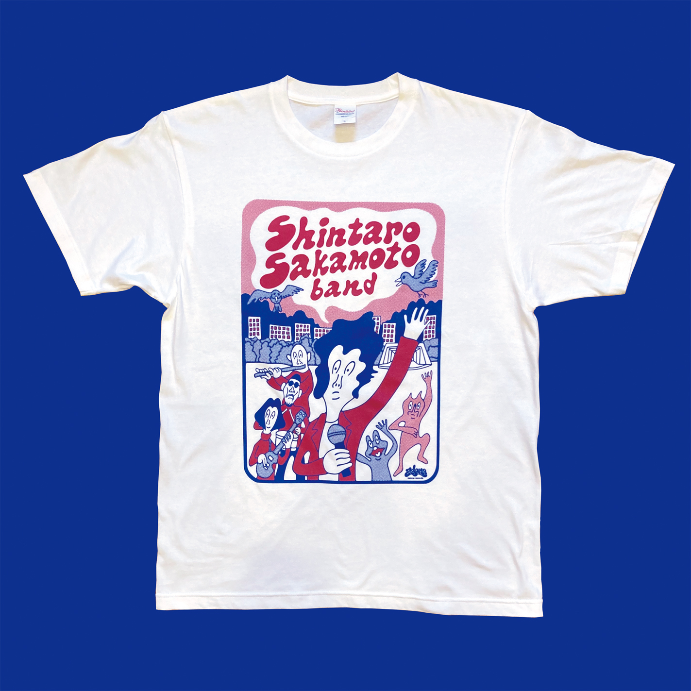坂本慎太郎ゆらゆら帝国レアTシャツAnna カエルイラスト Tシャツ 赤