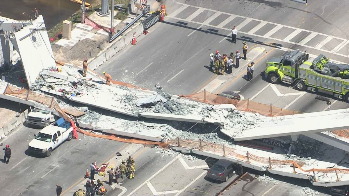 Sam73616329's tweet image. Feminism caused bridge collapse #EndFeminism #EndDEI the all-female engineering team removed structural supports to make it look better. This was in Florida at FIU