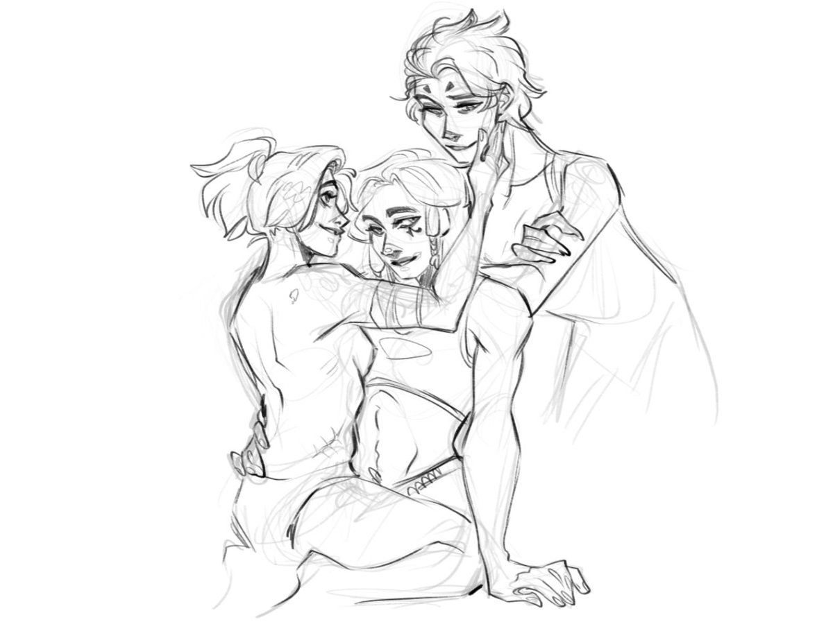 Yeah yeah messy sketch but hear me out... Mercy has two hands.
#moicy #pharmercy