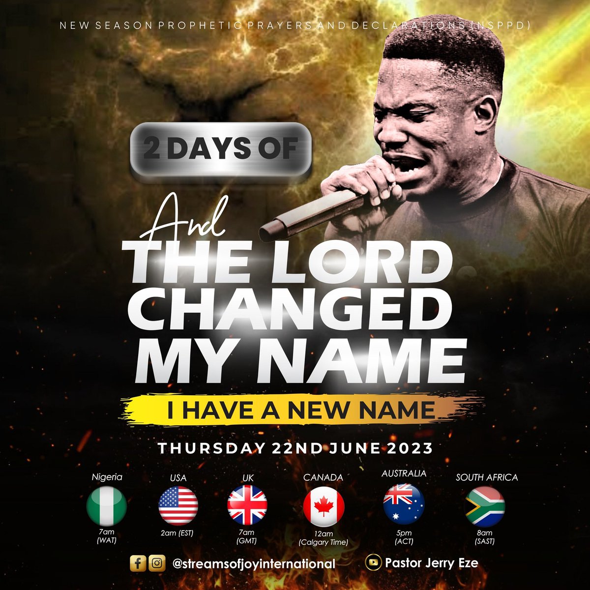 RealJerryEze's tweet photo. Who is getting Ready for NSPPD ALTAR OF FIRE by 7am Nigerian Time.
RETWEET IF YOU ARE READY🔥🔥🔥🙏 https://t.co/VOiHK2STED