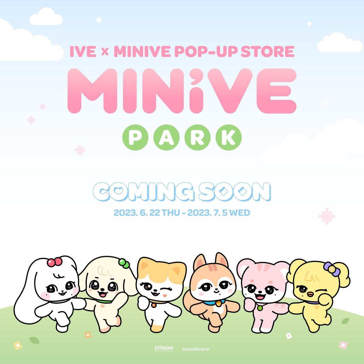 Step into a world of whimsy and wonder at the IVE x MINIVE POP-UP STORE, ‘MINIVE PARK’ From June 22nd, Thu to July 5th, Wed, get ready to embark on a magical journey. Stay tuned for an enchanting experience that’s sure to sprinkle luck and charm into your life! 🍀✨