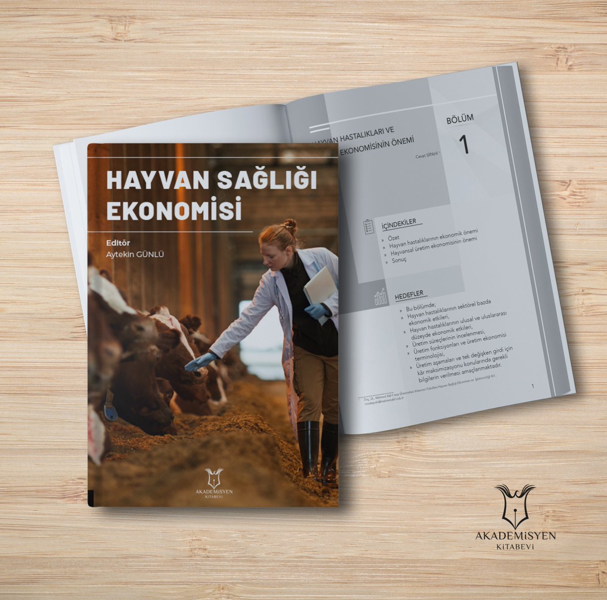 Alanımızda kaynak eksikliğini gidermeye yarayacak "Hayvan Sağlığı Ekonomisi" kitabımız basılarak yayınlanmıştır.  Camiamıza, meslektaşlarımıza ve öğrencilerimize faydalı olması temennesiyle.
akademisyen.com/tr/urun/hayvan…