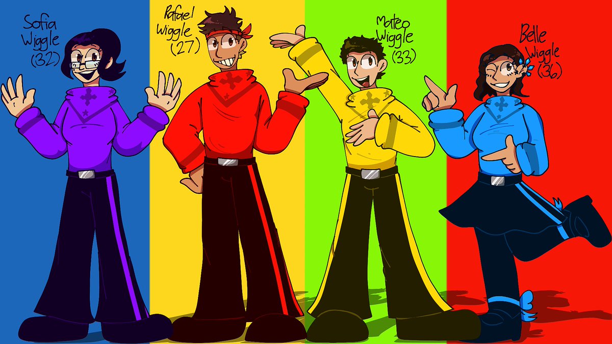 K y'all here's the Pinoy Wiggles >:)
Might make ref sheets for them soon because hehe

#TheWiggles #OC