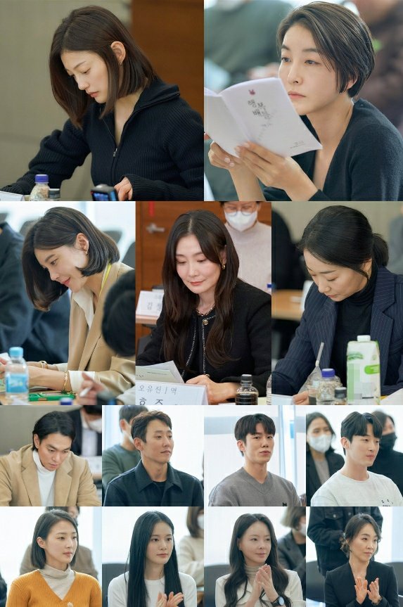 Pembacaan naskah drama ENA #HappinessBattle : 

#JinSeoYeon #ChaYeRyun #LeeEl #ParkHyoJoo