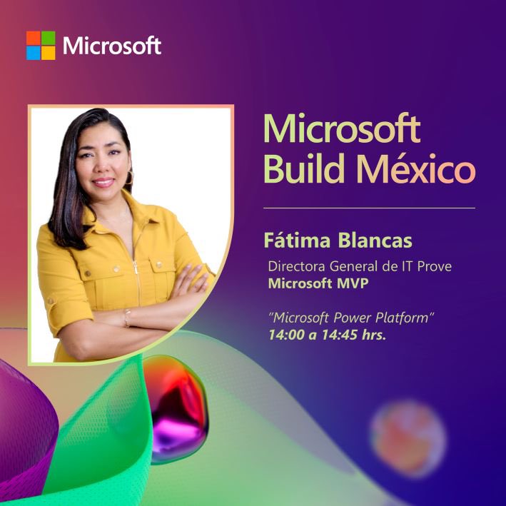 JaydithBV's tweet image. Nos vemos el próximo 28 de Junio en las oficinas de Microsoft Mexico para hablar de las nuevas funcionalidades anunciadas en el #microsoftbuild2023 y de cómo cambiarán por completo la forma en que interactuamos.
