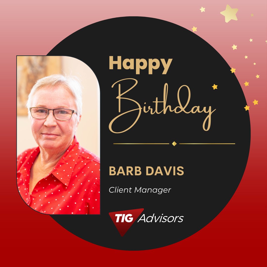 Happy Birthday Barb!

Barb is a client manager in our Columbia Office. We love seeing your smiling face everyday! Enjoy your special day. #TeamTIG

#CelebratingYou  #TIGCares