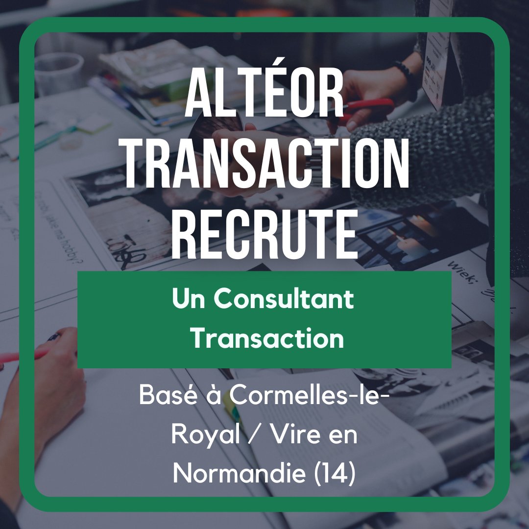 [#Recrutement] Altéor Transaction recrute un consultant transaction en Normandie (14) ✔️

👨‍🌾 Il intervient dans le cadre de la #transmission des exploitations #agricoles. Il est expert dans la négociation et la cession des exploitations.

Pour postuler ⤵️

bit.ly/3qTQJzu
