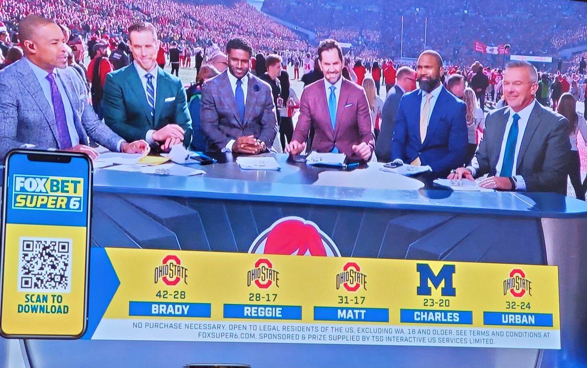 Here watching the GAME (23X).....Does anyone recall the predictions before THE GAME (45-23) last year? These guys all got it wrong...except for @CharlesWoodson THE GREAT! #GOBLUE 
 
@ReggieBush
@MattLeinartQB
@CoachUrbanMeyer
@Bradyquinn

#GOBLUE #Michigan #THEGAME
