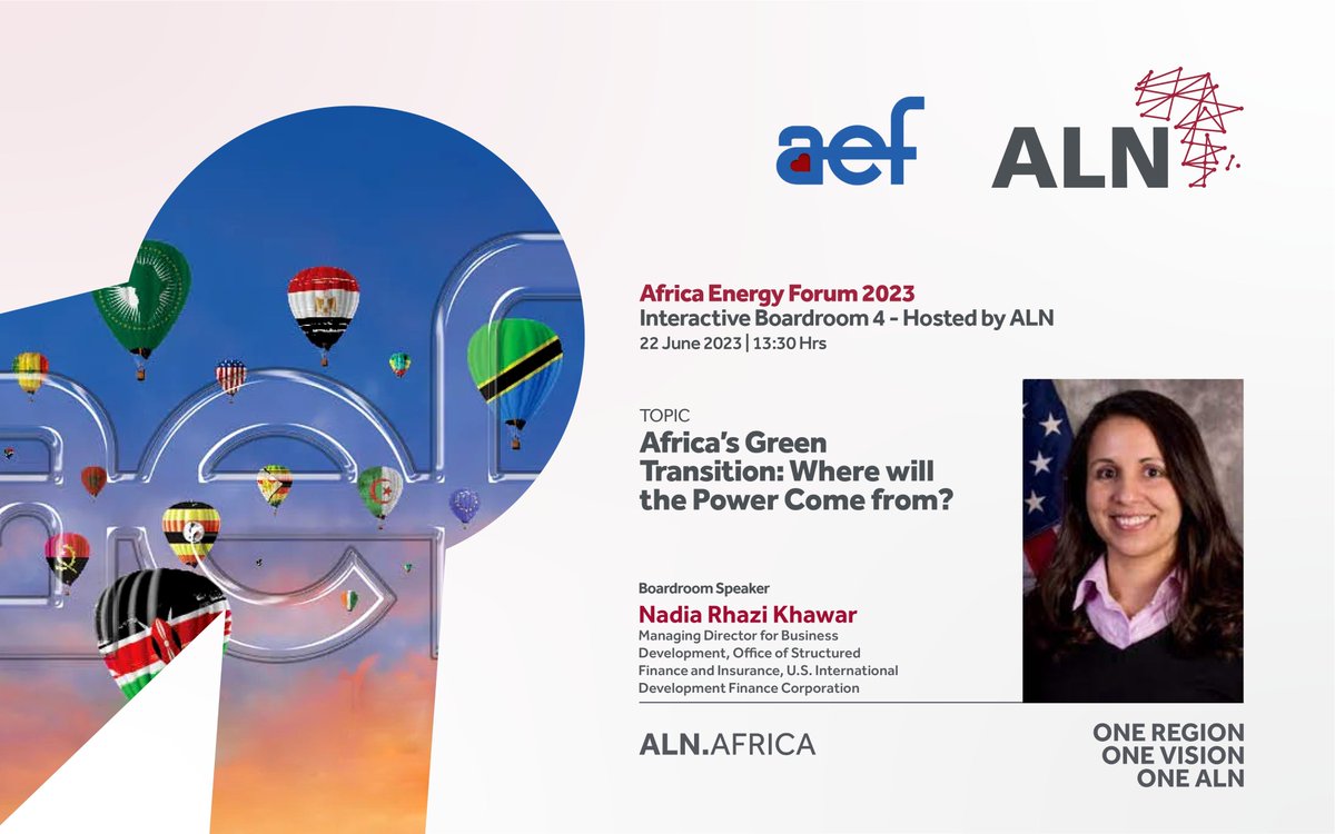 Discover more, including how to register, here: 🔗lnkd.in/drEjJJnz

#OneALN #AfricaEnergyForum #EnergyTransition #SustainableEnergy #RenewableEnergy #EnergySector #MiningSector #ALNinsights #energyinfrastructure #energyprojects #future #africa