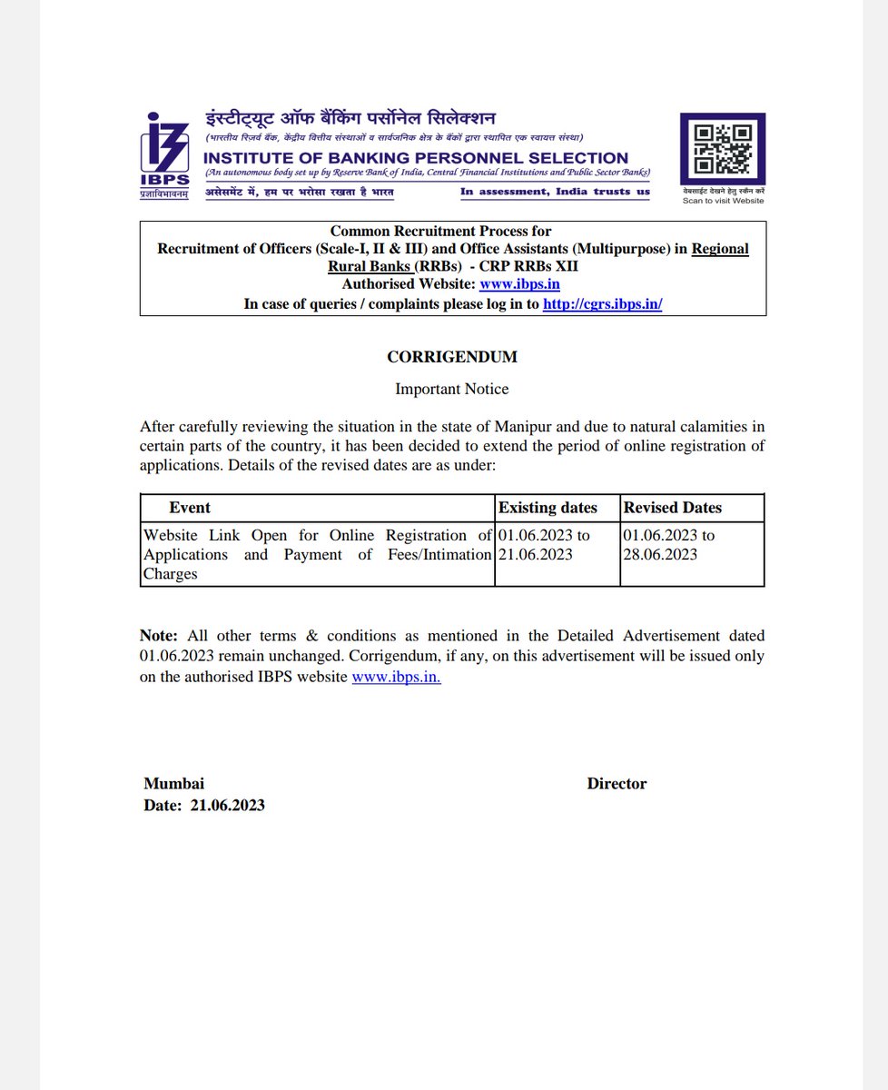 Institute of Banking Personnel Selection tweet media