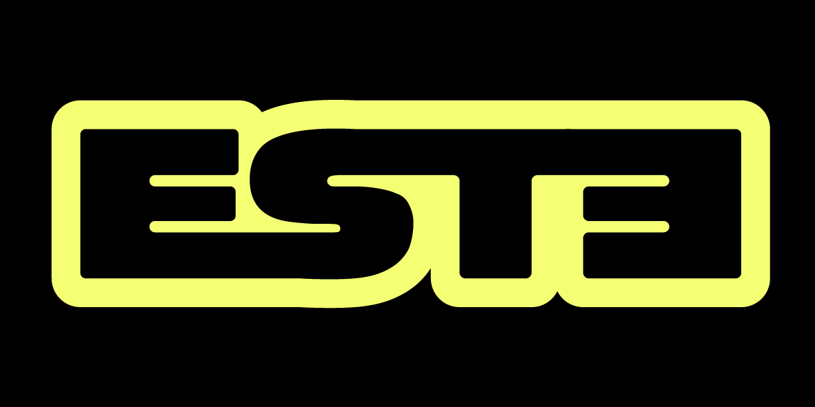 The new ESTE Joint logo is inspired by 90s branding and fluro 👀 you can’t buy anything yet, just saying xx 💋