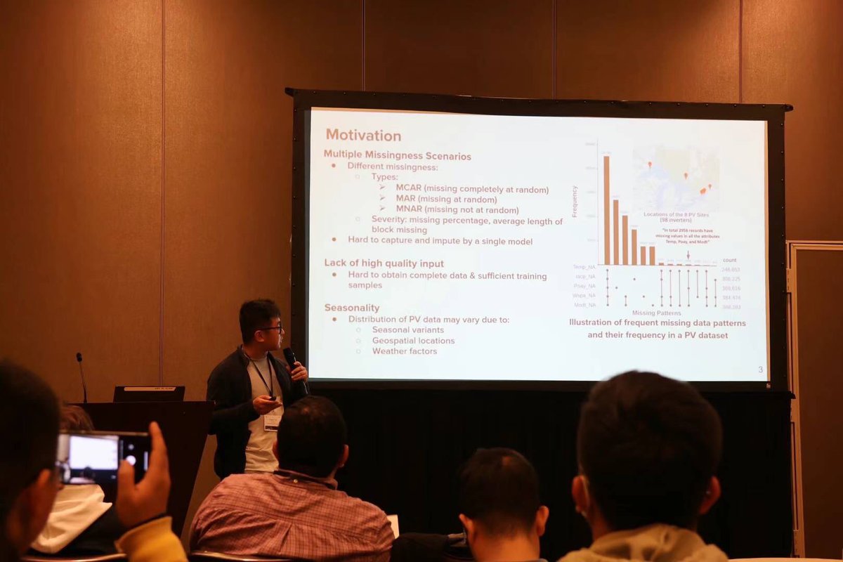 Yangxin <a href="/FanYangxin/">Yangxin Fan</a> is presenting “Spatio-Temporal Denoising Graph Autoencoders with Data Augmentation for Photovoltaic Data Imputation” in #SIGMOD2023. Feel free to contact him and other co-authors if you are interested! 🤗
<a href="/sigmod/">ACM SIGMOD</a> <a href="/SDLE_ResCntr/">SDLE Research Center</a> <a href="/yinghuiwu4/">Yinghui Wu</a> <a href="/frenchrh/">Roger H. French</a> <a href="/XuanjiYu6/">Xuanji Yu</a>