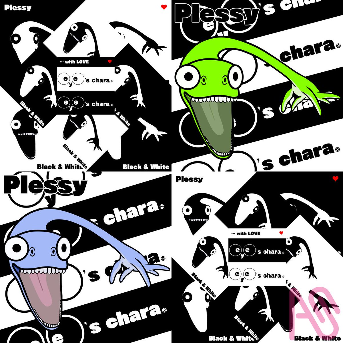 Eyes_Chara's tweet photo. eye's MIX No.108 【Plessy】 https://t.co/MYeDhrNgrr #ARTstreet #MediBang #かわいい #キャラクター #動物 #大きな目 #恐竜 https://t.co/LpRPrfXAZy