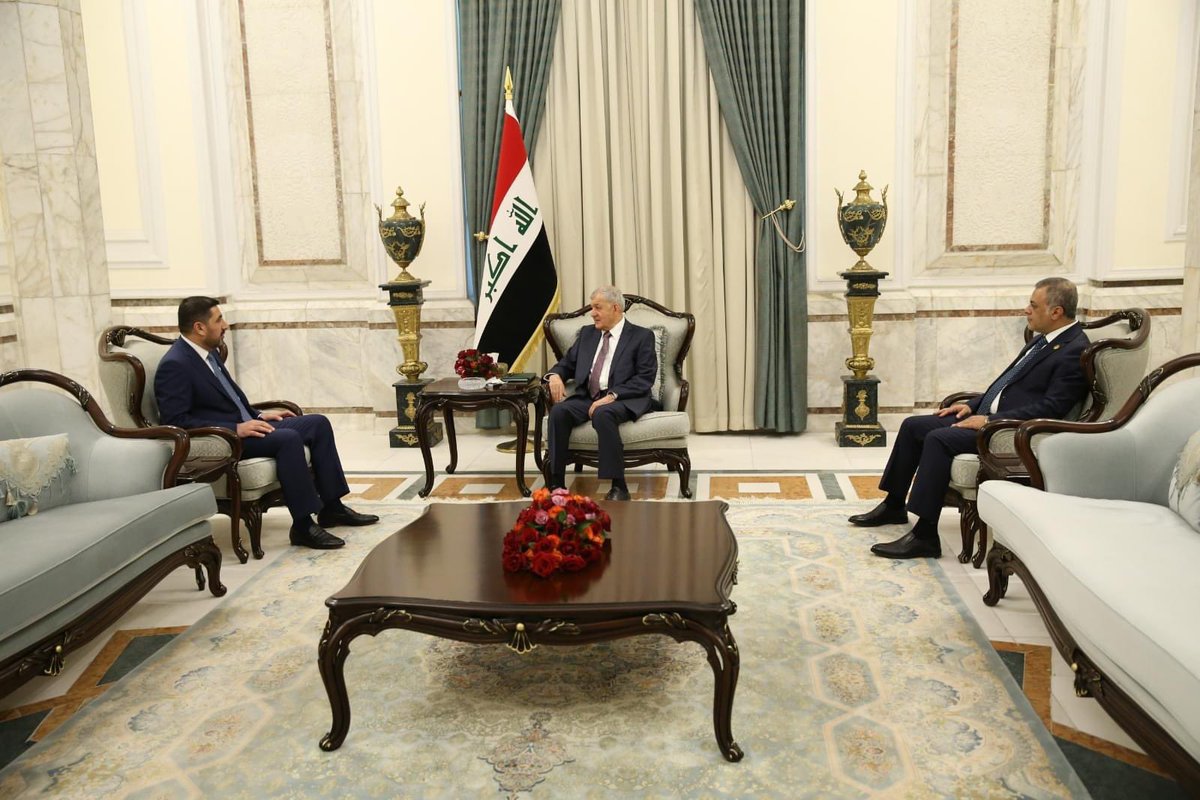 President of Iraq Dr. Latif Rashid received head of Baghdad investment committe Hassan Jameel

They discussed the projects underway in Baghdad and the investment committee's important efforts to provide more jobs by working with foreign companies. 

#Iraq #Investment https://t.co/SJQ3raqa0D