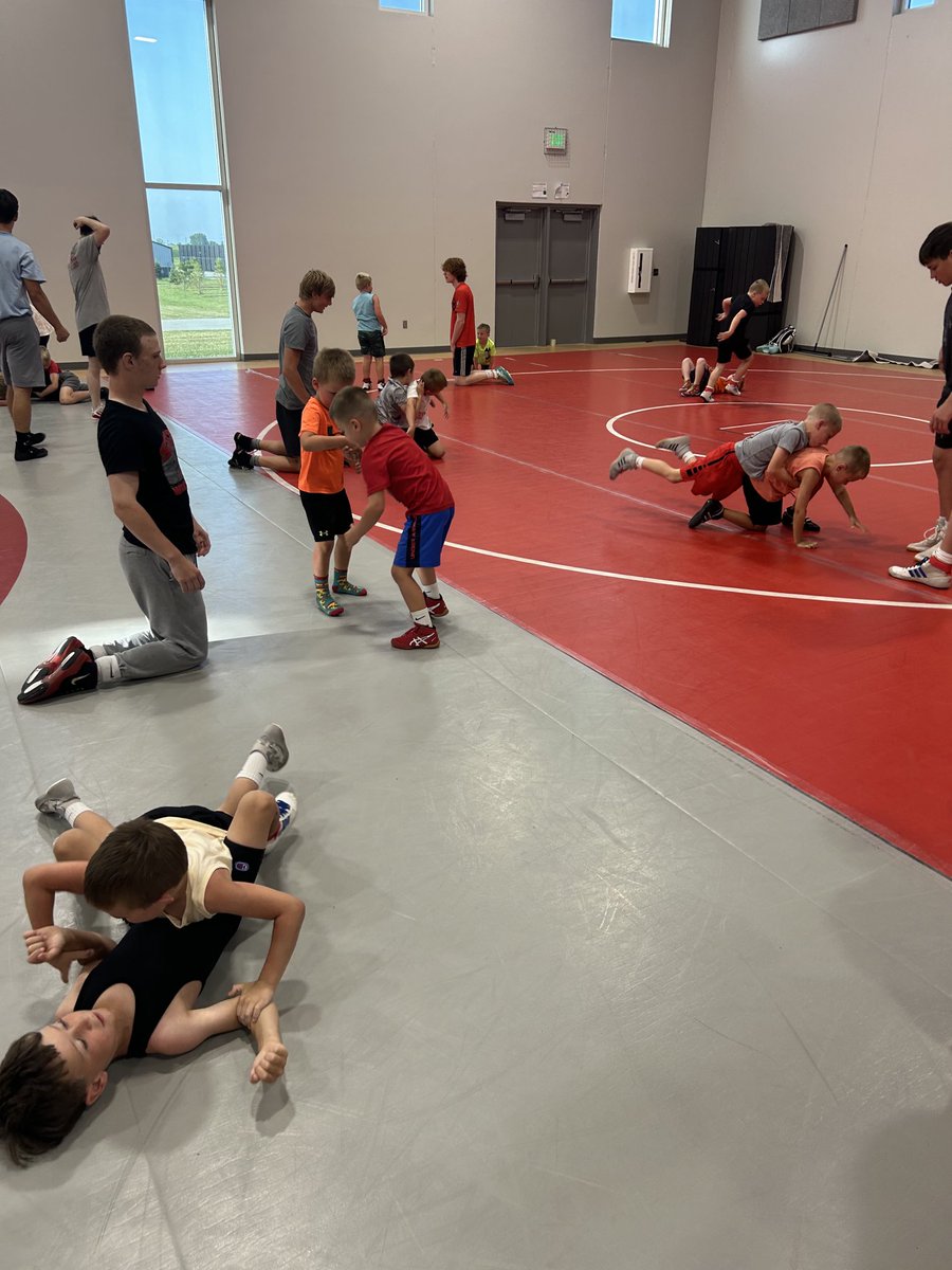 DCGWrestling's tweet photo. Day 3 of kids camp! https://t.co/AdSzs40G1M