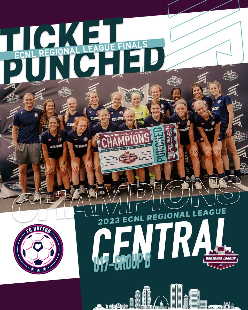 U17 2023 ECNL Regional League - Central Champions