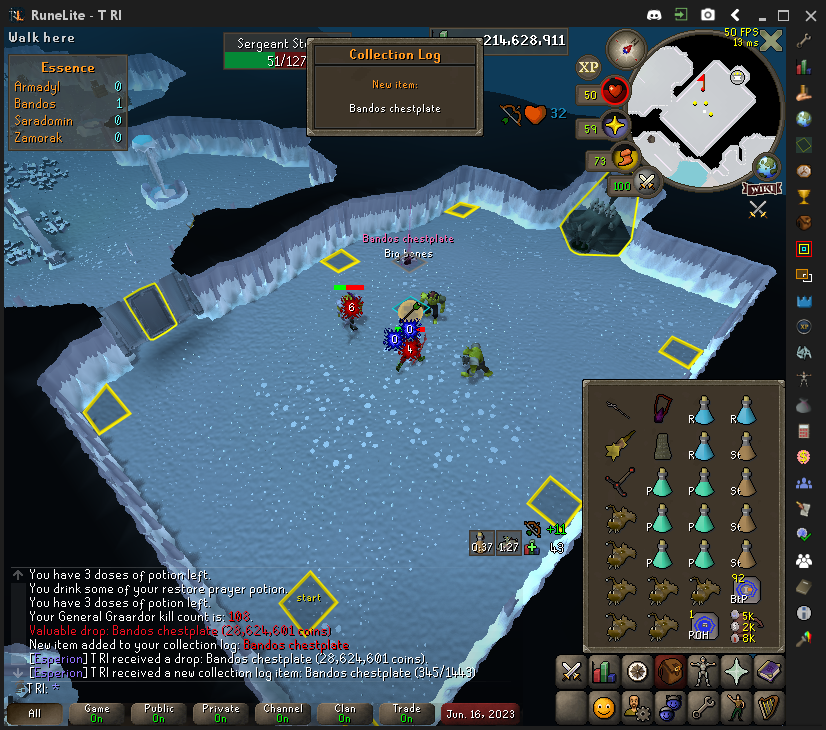 Tri_OSRS's tweet photo. Bandos unlock legit week before - https://t.co/8cWNFLrF6W
