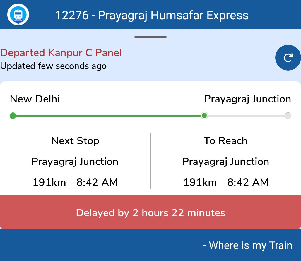 the_gsshukla's tweet photo. This is the condition of non stop express train , very pathetic to see the services, i have some work scheduled but due to this much late now it seems everything will be late. 
@RailwaySeva @AshwiniVaishnaw @Central_Railway https://t.co/b2LAdy1NVW