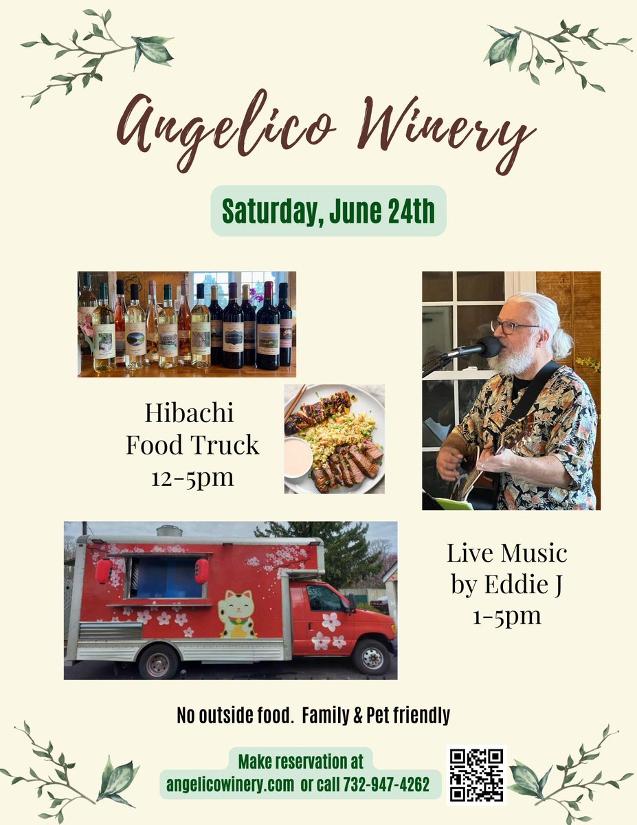 LlcWinery's tweet photo. Rainy weekend?  Don't let it keep you home.  Detox from the week with wine, live music and delicious food from the hibachi truck.  Saturday, June 24th.  Booking available here: 
https://t.co/7e4klOR0NR
#wine#food#livemusic#weekendactivities#eddieJ#thaichachak https://t.co/7wvJFNJGY7