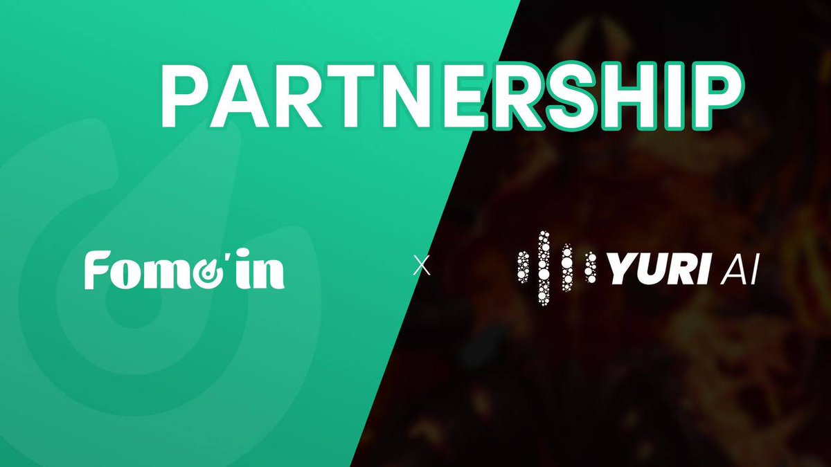 🎉YuriAI is thrilled to announce a strategic partnership with @Fomo__in

📑About Fomoin
Fomoin serves as a comprehensive incubation engine and digital marketing solution for blockchain startups.
 
#Crypto #YuriAI #Fomoin