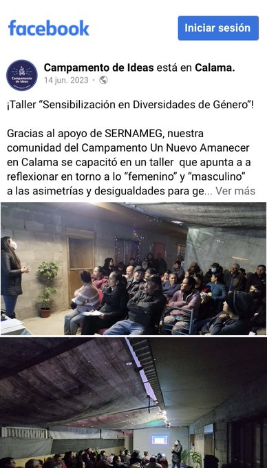 Pero mira estos CTM, 'Campamento Ideas' 1300 palos para hacer talleres de 'Sensibilización en Diversidades de genero'

Tienen que ir presos todos estos qliaos

Revolución Democrática
Ministerio de la Verdad
#Lluvia #Catagate #sinfiltrostv